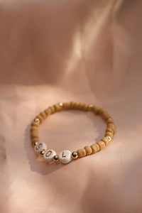 Personalized Bali Beaded Bracelet